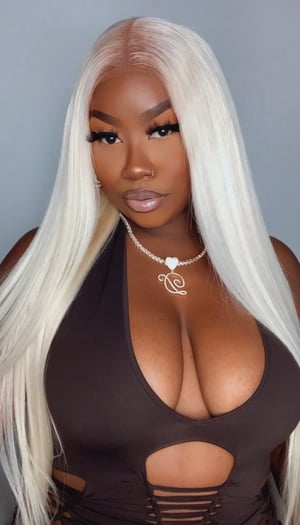 Image of Platinum Blonde 5x5 Closure Wig in 26”