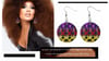 Boho Jewelry Earrings |Purple Red and Yellow Polka Dots