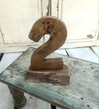 Image 2 of Handmade wooden number TWO rustic  23cm