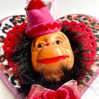 Image 5 of  Mick Tiny Hat Monkey Wreath 