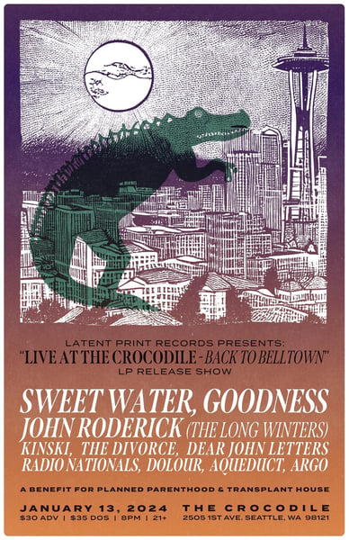 Image of Live at The Crocodile Show poster