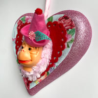 Image 3 of Frenard Tiny Hat Monkey Wreath 
