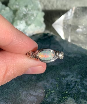 Ethiopian Opal SS Ring
