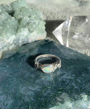 Ethiopian Opal SS Ring