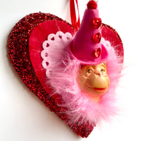 Image 2 of Lewis Tiny Hat Monkey Wreath