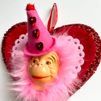 Image 3 of Lewis Tiny Hat Monkey Wreath