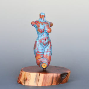 Image of XXL. Fire & Water Goddess - Flamework Glass Sculpture