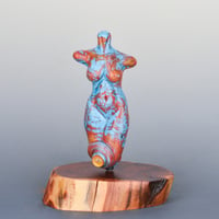 Image 2 of XXL. Fire & Water Goddess - Flamework Glass Sculpture