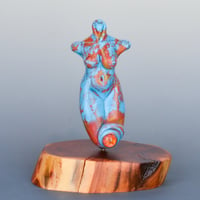 Image 2 of XL. Petite Fire Goddess - Flamework Glass Sculpture