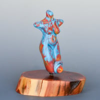 Image 3 of XL. Petite Fire Goddess - Flamework Glass Sculpture