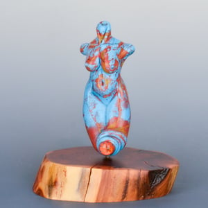 Image of XL. Petite Fire Goddess - Flamework Glass Sculpture