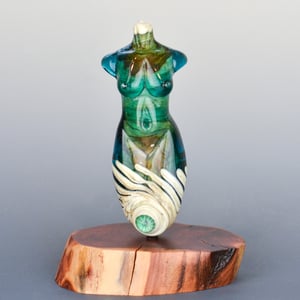 Image of XXXL. Aegean Sea Goddess - Flamework Glass Sculpture Bead