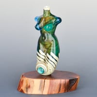 Image 5 of XXL. Birthstone Goddess - Flamework Glass Sculpture Bead 