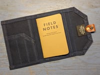 Image 1 of Waxed Canvas Notebook Cover (Navy)