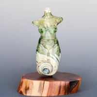 Image 1 of XXL. Pale Sea Green Seaside Goddess - Flamework Glass Sculpture