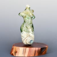 Image 2 of XXL. Pale Sea Green Seaside Goddess - Flamework Glass Sculpture