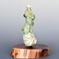Image 3 of XXL. Pale Sea Green Seaside Goddess - Flamework Glass Sculpture