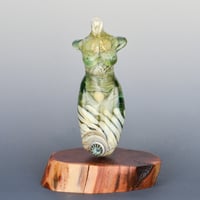 Image 1 of XXXL. Pale Sea Green Seaside Goddess - Flamework Glass Sculpture
