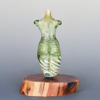 Image 3 of XXXL. Pale Sea Green Seaside Goddess - Flamework Glass Sculpture