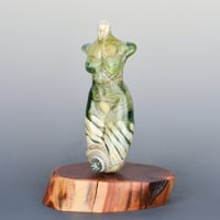 Image 5 of XXXL. Pale Sea Green Seaside Goddess - Flamework Glass Sculpture