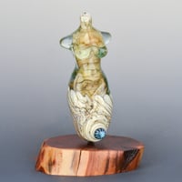 Image 2 of XXXL. Pale Aqua Seaside Goddess - Flamework Glass Sculpture
