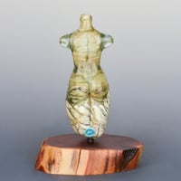 Image 4 of XXXL. Pale Aqua Seaside Goddess - Flamework Glass Sculpture