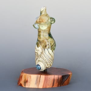 Image of XXXL. Pale Aqua Seaside Goddess - Flamework Glass Sculpture