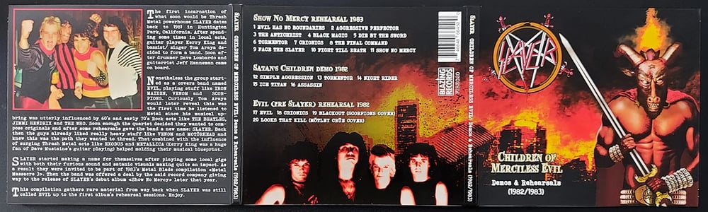 SLAYER - CHILDREN OF MERCILESS EVIL DEMOS AND REHEARSALS 1982/1983