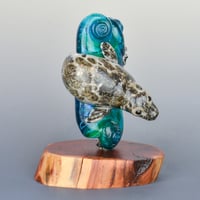 Image 2 of XXXXL. Diving Harbor Seal Glass Sculpture #1 - Flamework Glass Sculpture