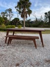Mid Century Table | Solid White Oak | Solid Walnut | Solid Cherry | MCM Table