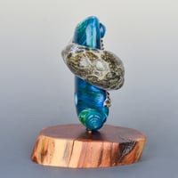 Image 3 of XXXXL. Diving Harbor Seal Glass Sculpture #2 - Flamework Glass Sculpture