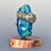 Image 4 of XXXXL. Diving Harbor Seal Glass Sculpture #2 - Flamework Glass Sculpture