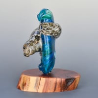 Image 5 of XXXXL. Diving Harbor Seal Glass Sculpture #2 - Flamework Glass Sculpture