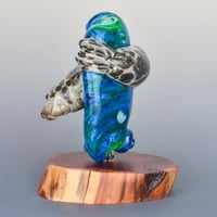 Image 3 of XXXXL. Diving Seal Glass Sculpture #3 - Flamework Glass Sculpture
