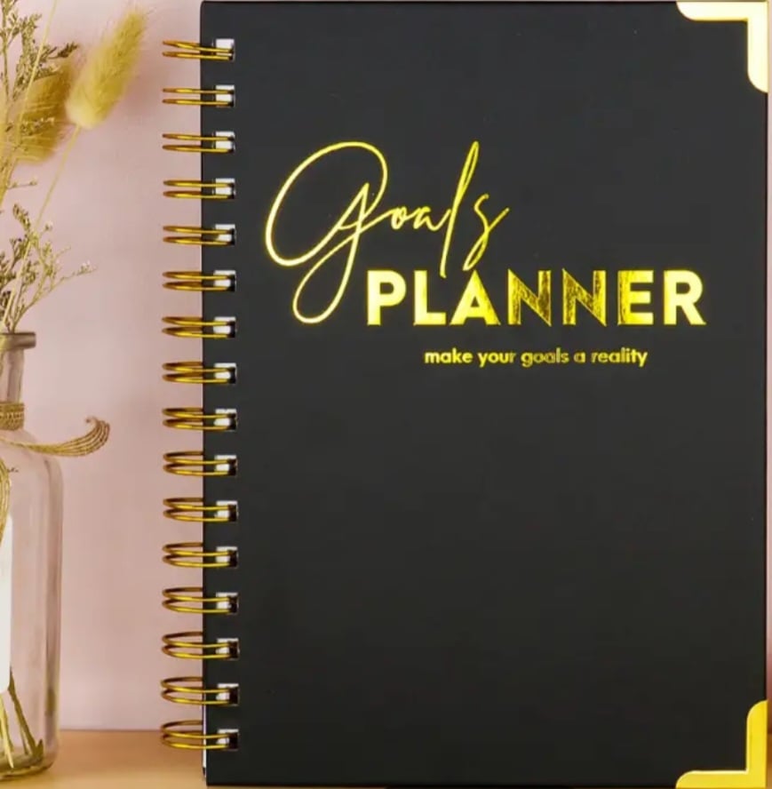 Image of Black Goals planner