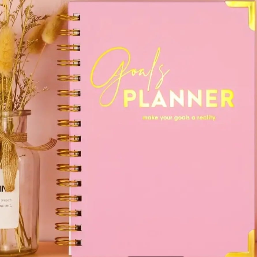 Image of  Pink Goals planner
