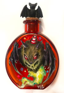 Image of "Party Bat" Potion Bottle Painting