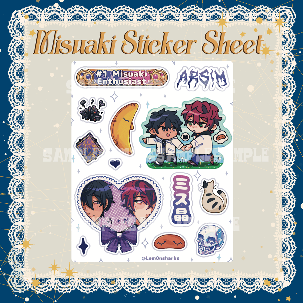 4 x 5” Misuaki Sticker Sheet