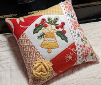 Image 1 of Vintage Christmas Embroidered Pincushion II