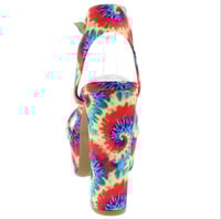 Image 3 of MULTICOLORED PLATFORM HEELS