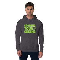 Image 4 of Organic/ECO blend Growing Your Greens Unisex Raglan hoodie