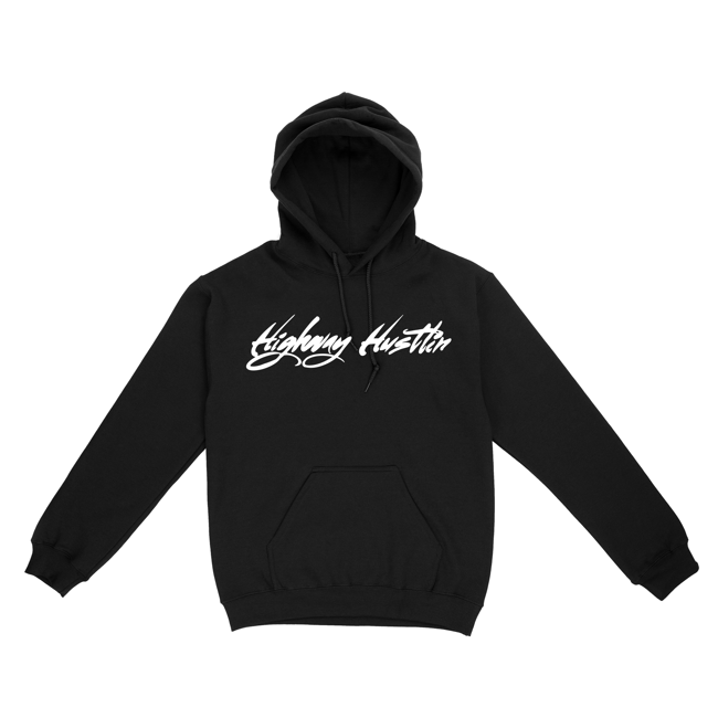 HIGHWAY HUSTLIN BLACK HOODIE