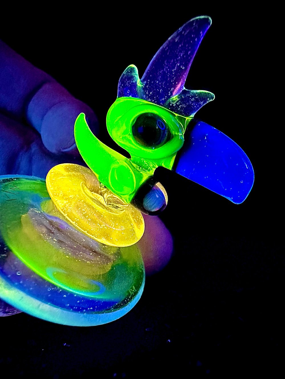 Image of RJ Glass Multi UV Spinner Cap