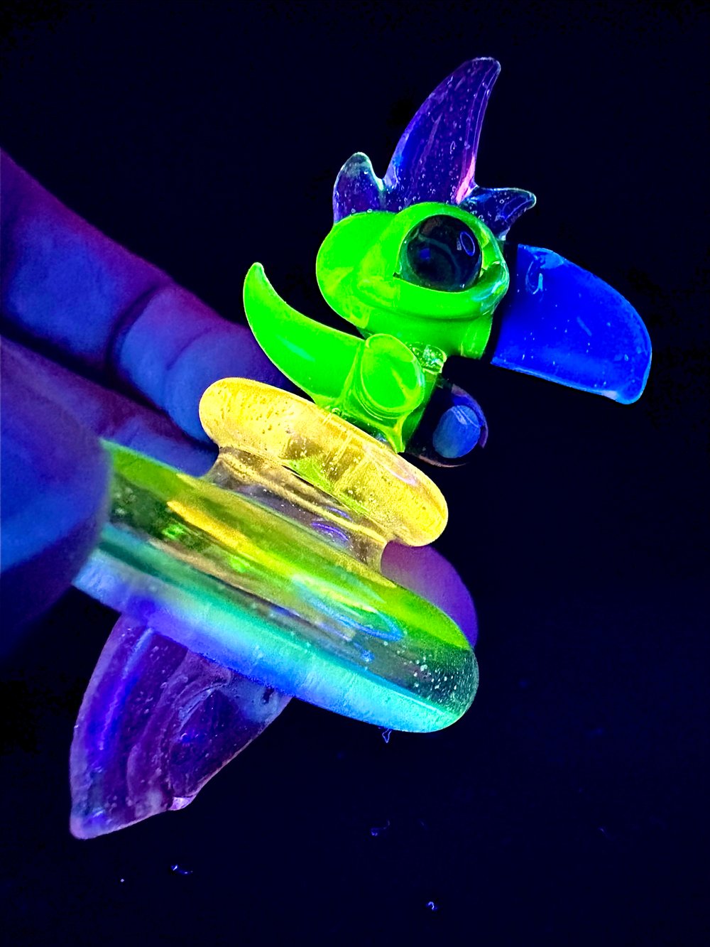 Image of RJ Glass Multi UV Spinner Cap