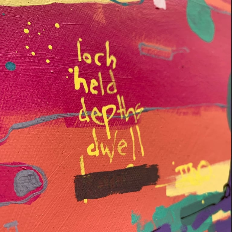 loch held depths (original painting) on canvas Image 3