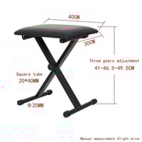 Image 4 of LOCKED STUDIO PIANO KEYBOARD BENCH HEIGHT ADJUSTABLE STOOL CHAIR