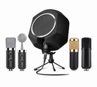Image 1 of LOCKED STUDIO MICROPHONE SOUND ISOLATION SHEILD SCREEN BALL