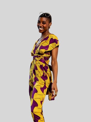 Image of African Print Jumpsuit - Tabora