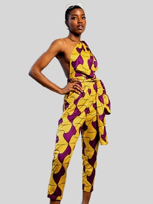 Image of African Print Jumpsuit - Tabora