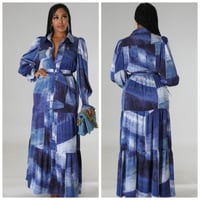 Image 1 of Color me blue dress